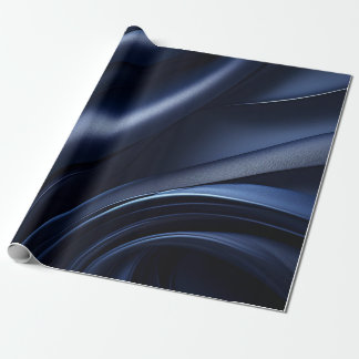 Dark Navy Wavy Pattern Wrapping Papper Wrapping Paper