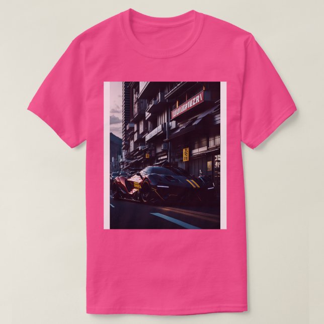 Dark Neon City Sports T-Shirt (Design Front)
