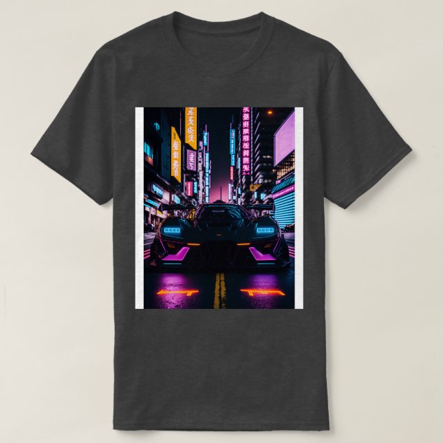 Dark Neon Sports  in Japanese Neon City 20 T-Shirt (Design Front)