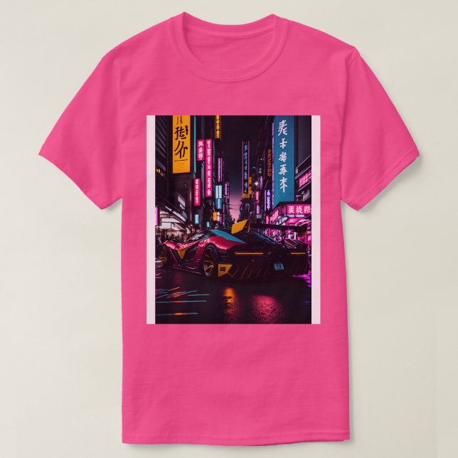Dark Neon Sports  in Japanese Neon City 22 T-Shirt (Design Front)