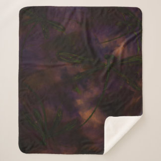 Dark Night Dragonfly Fire Sherpa Blanket