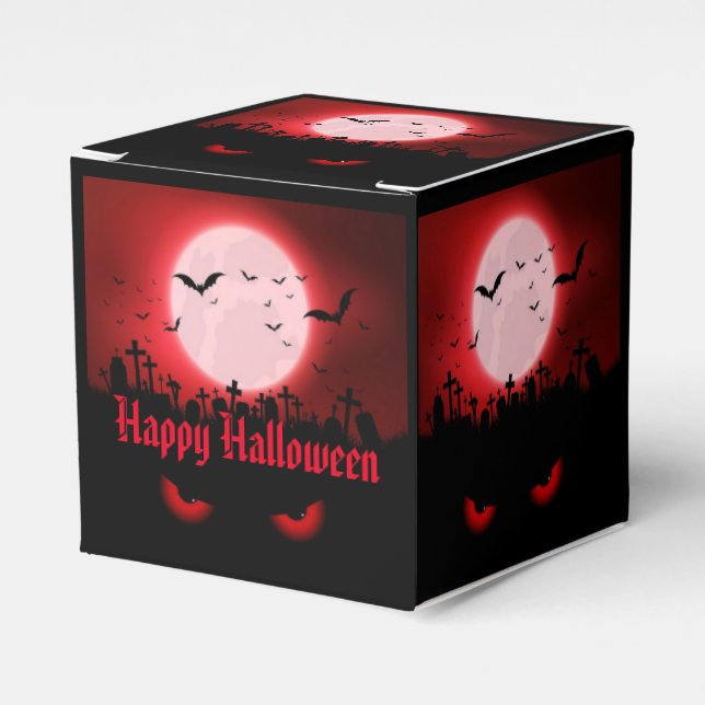 Dark Night Watchers Cube Favour Box (Front Side)