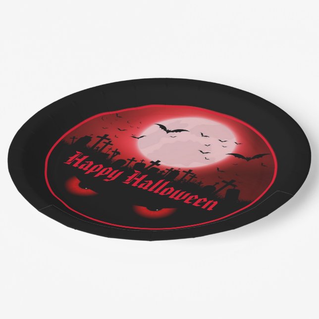 Dark Night Watchers Paper Plate (Angled)