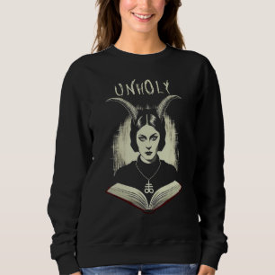 Dark Occult Macabre Witchcraft Satanism Unholy Nun Sweatshirt