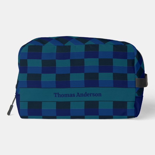 Dark Ocean at Night Colors Dopp Kit (Back)