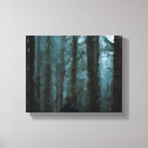 Dark Oil Forest Canvas Print