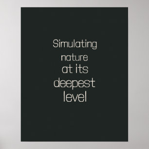 Dark Olive Beige Quantum Expert Art Poster