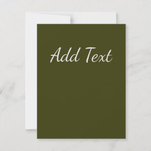 Dark Olive Card