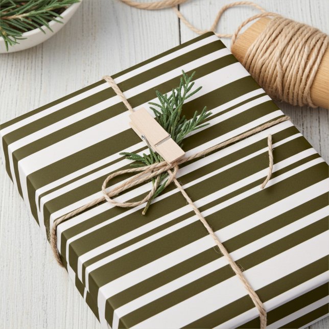 Dark Olive Green All-Occasion Gift Wrapping Paper (Creator Uploaded)