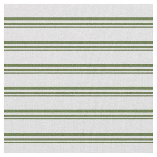 Dark Olive Green and Lavender Lined Pattern Fabric (Close Up)