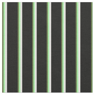 Dark Olive Green, Green, White & Black Coloured Fabric