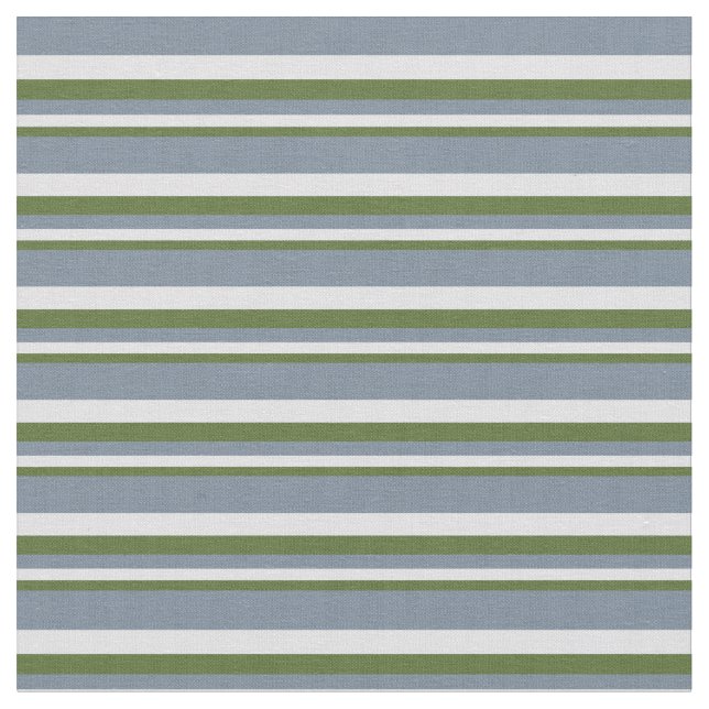 Dark Olive Green, Lavender & Light Slate Grey Fabric (Close Up)