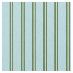 Dark Olive Green & Powder Blue Pattern Fabric