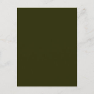 DARK OLIVE GREEN (solid colour) ~ Postcard