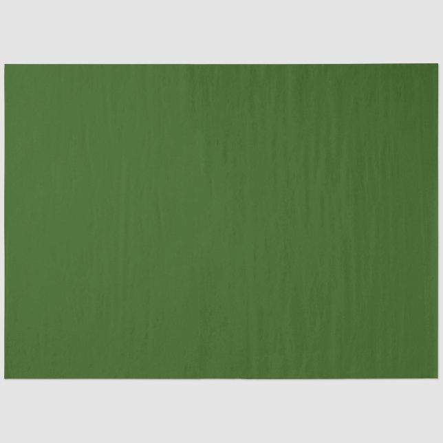 Dark Olive Green Solid Colour  Tissue Paper (Front)