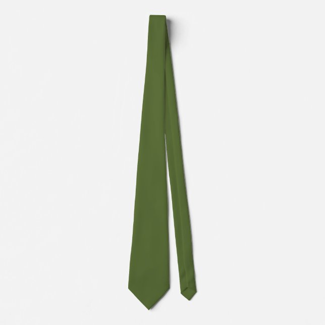 dark olive green tie (Front)
