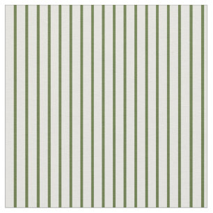 Dark Olive Green & White Coloured Pattern Fabric