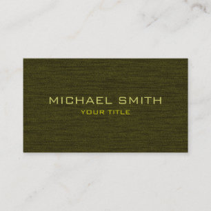 Dark Olive Professional Business Card