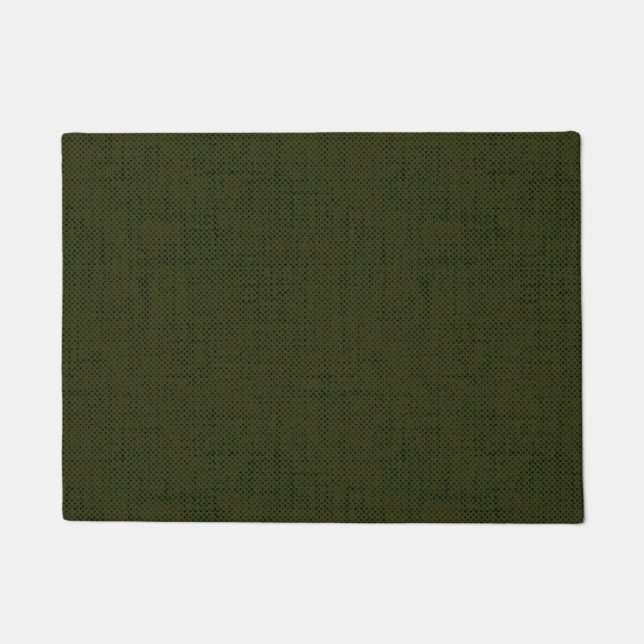 Dark olive textured  doormat (Front)