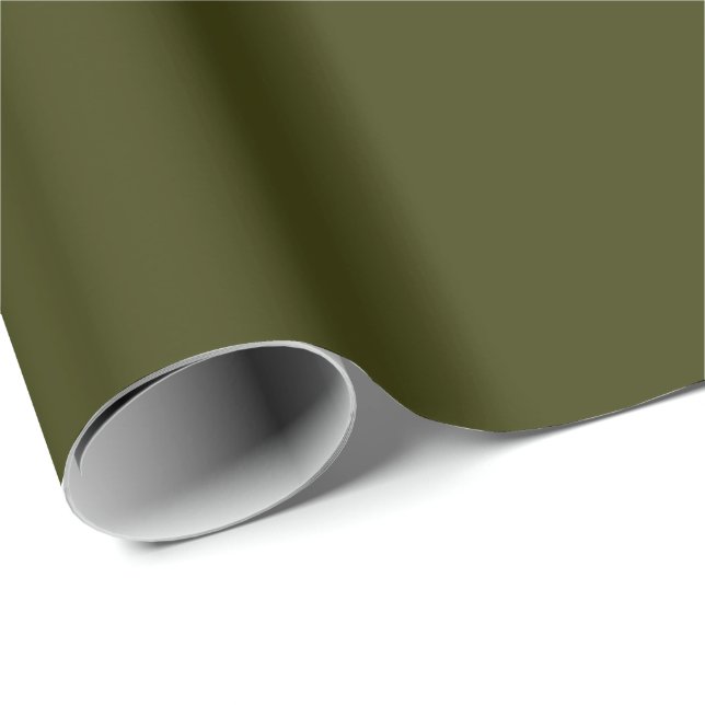Dark Olive Wrapping Paper (Roll Corner)