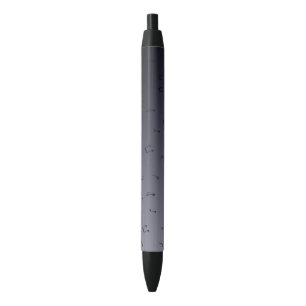 Dark Ombre Musical Notes gray Black Ink Pen