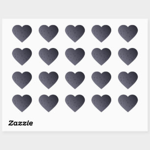 Dark Ombre Musical Notes Heart Sticker