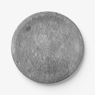Dark or Far Side of the Moon Paper Plates