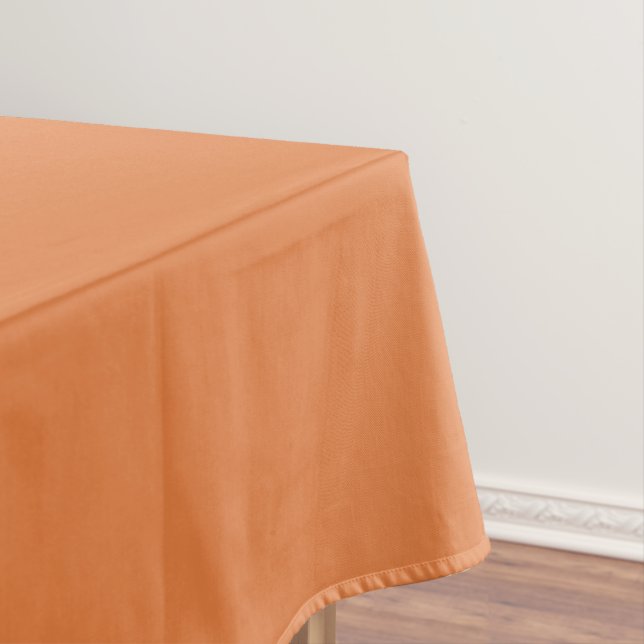 Dark Orange 100% Cotton Tablecloth - 60"x84"  (In Situ)
