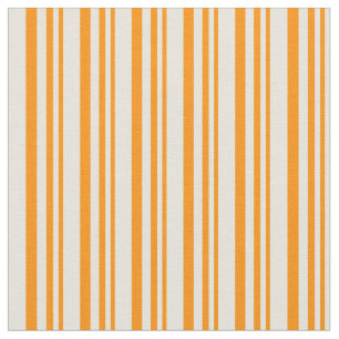 Dark Orange and Beige Coloured Lines Fabric