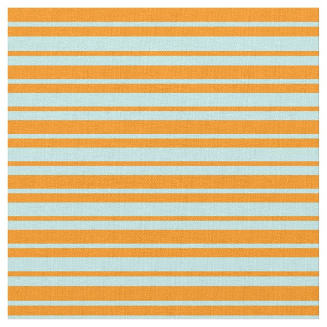 Dark Orange and Turquoise Coloured Lines Pattern Fabric (Close Up)