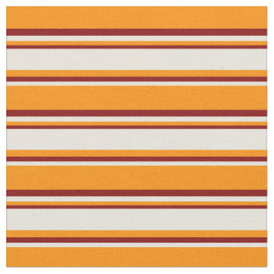 Dark Orange, Beige, and Maroon Pattern Fabric