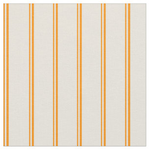 Dark Orange & Beige Coloured Lines Pattern Fabric