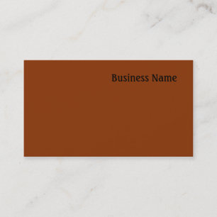 Dark orange business card