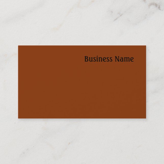 Dark orange business card (Front)