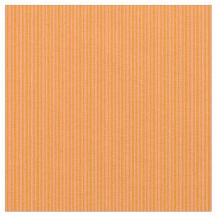 Dark Orange & Light Salmon Lined Pattern Fabric