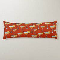 Dark Orange Martini Cocktail Pattern
