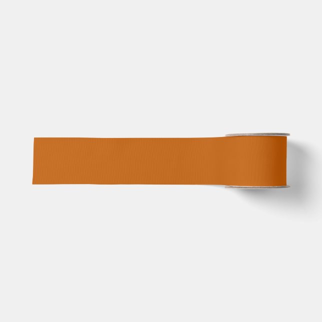 Dark Orange Ribbon Grosgrain Ribbon (Front)