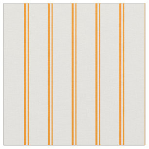 Dark Orange & White Lines Fabric