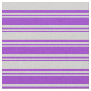 Dark Orchid and Light Grey Coloured Lined Pattern Fabric