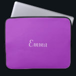 Dark Orchid Personalised Laptop Sleeve<br><div class="desc">A beautiful shade of purple we named this one dark orchid.   Some of the products also incorporate dark orchid and white polka dots.   These items are a blank canvas ready for your text or image.</div>