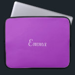 Dark Orchid Personalised Laptop Sleeve<br><div class="desc">A beautiful shade of purple we named this one dark orchid.   Some of the products also incorporate dark orchid and white polka dots.   These items are a blank canvas ready for your text or image.</div>