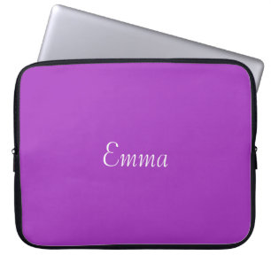 Dark Orchid Personalised Laptop Sleeve