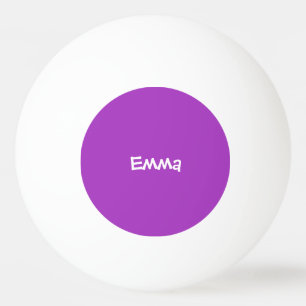 Dark Orchid Personalised Polka Dot Ping Pong Ball