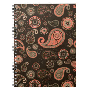 Dark Paisley Notebook