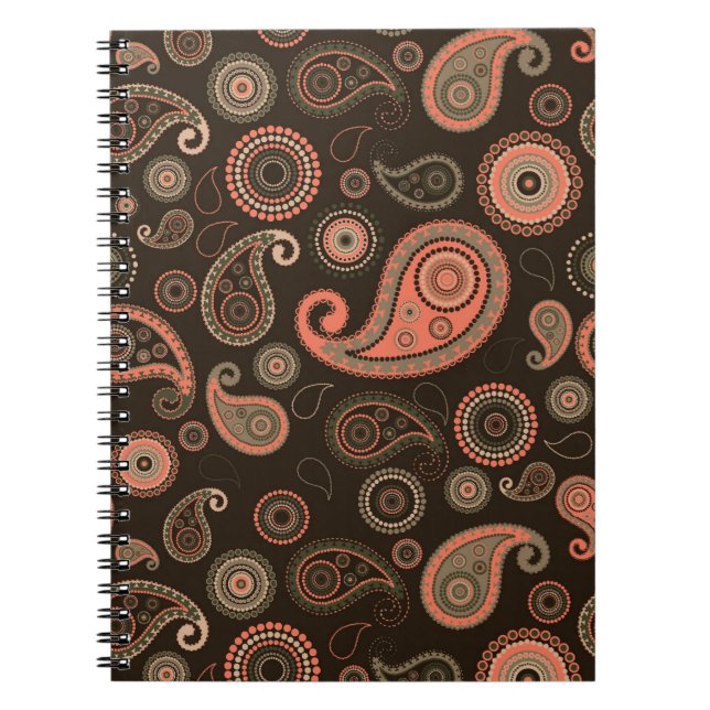 Dark Paisley Notebook (Front)