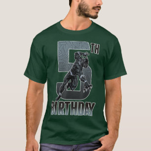 Dark Panther 5th Birthday For Fans T-Shirt