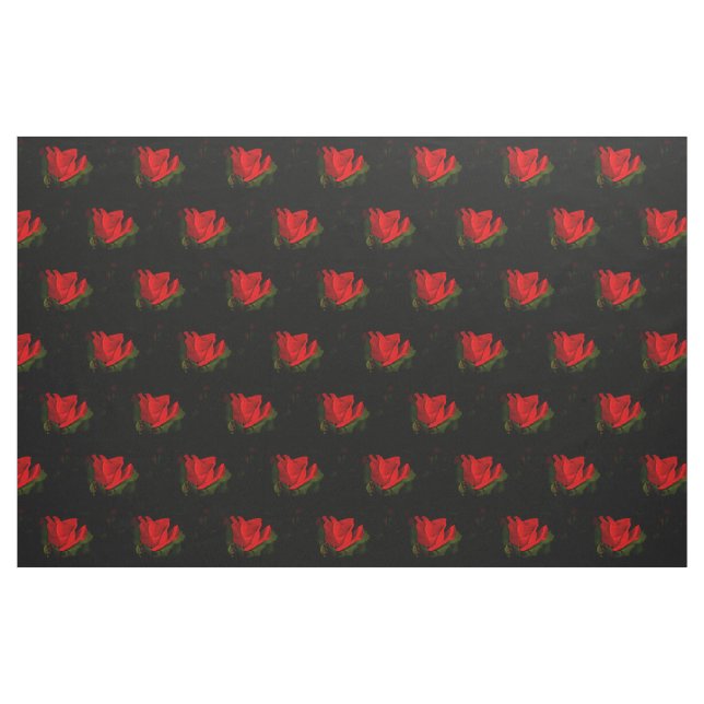 Dark Passion - Red Rose Fabric (Fat Quarter)