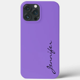 Dark pastel purple colour background iPhone 13 pro max case