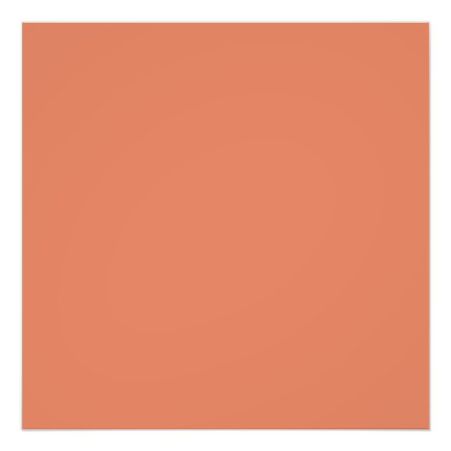 Dark Peach (solid colour)  Photo Print (Front)
