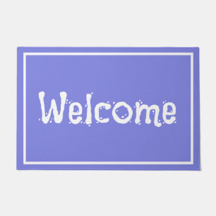 Dark Periwinkle Purple Doormat